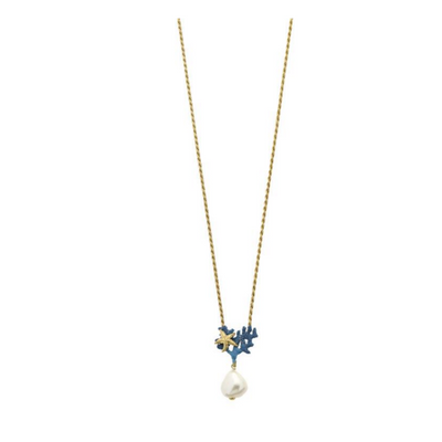 Blue Ocean Pearl Necklace