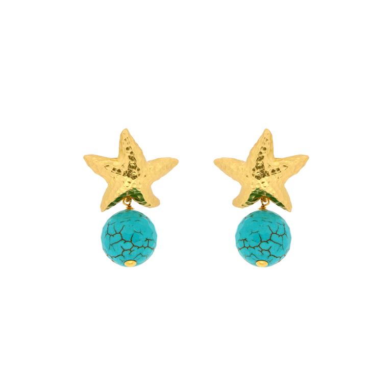 Turquoise Agate Earrings