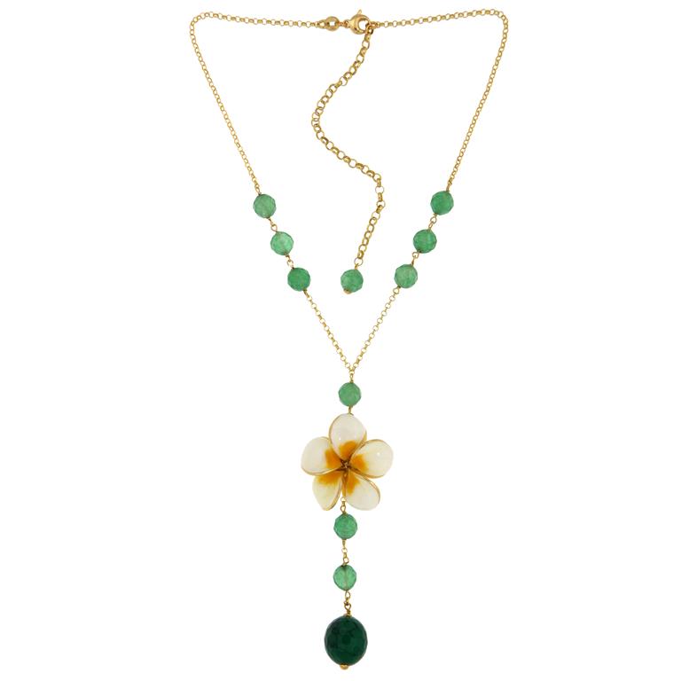 Green agate Necklace
